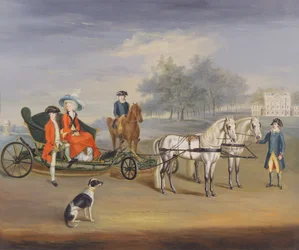 Edward Stratford, 2nd Earl of Aldborough, and His Wife, Anne Elizabeth, in the Grounds of Stratford Lodge, Baltinglass, County Wicklow, Ireland, c.1787